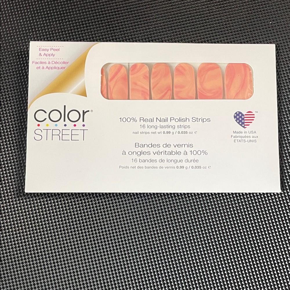 Color Street Coral Swirl Nail Strips